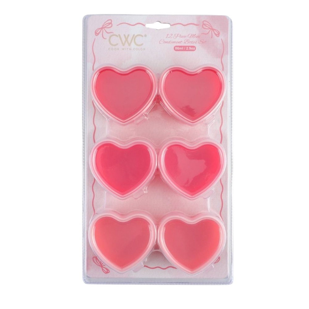 Cook With Color 6pk Small Heart Containers from Target